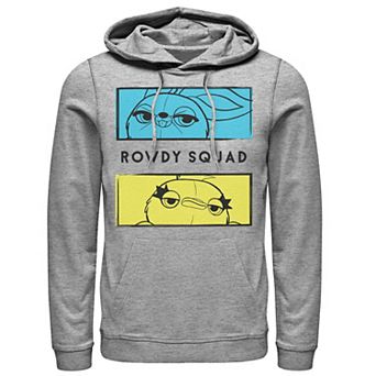 Disney / Pixar's Toy Story Ducky & Bunny Men's Rowdy Squad Colorful Panel Pullover Hoodie