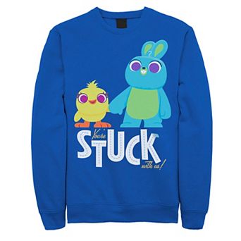 Men's Disney / Pixar Toy Story 4 Ducky & Bunny Stuck With Us Sweatshirt