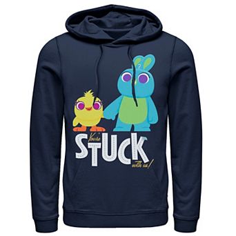 Disney / Pixar's Toy Story 4 Ducky & Bunny Men's Stuck With Us Pullover Hoodie