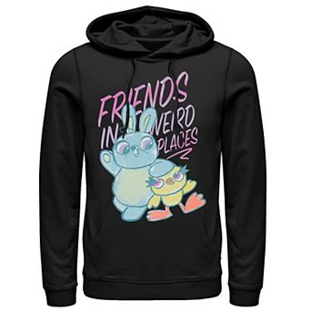 Disney / Pixar's Toy Story 4 Ducky & Bunny Men's Friends Sketch Pullover Hoodie