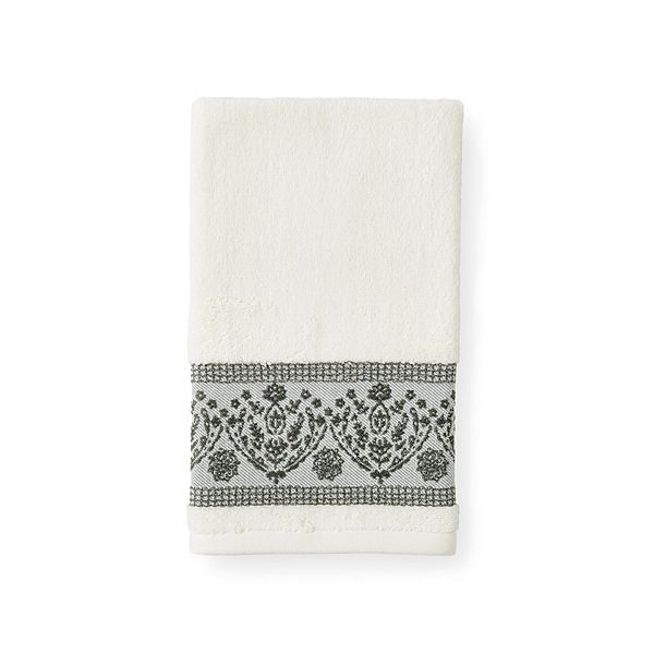 One Home Farmhouse Block Print Hand Towel