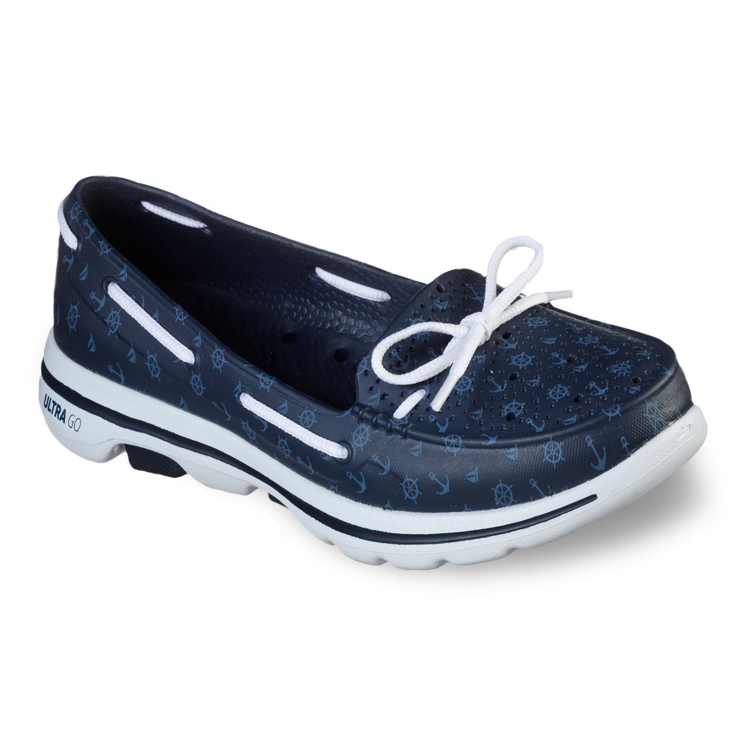 skechers boat shoes women's navy