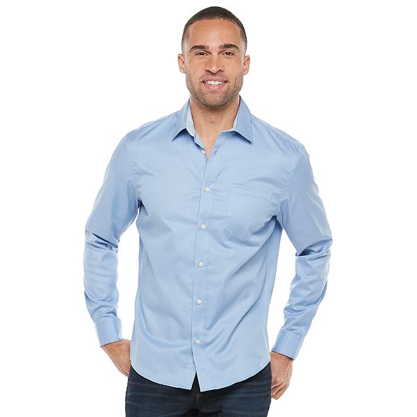 Men's Apt. 9® Untucked Patterned Button-Down Shirt