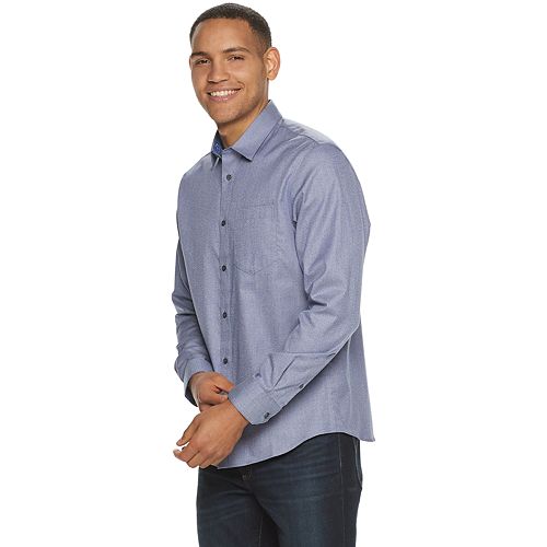 Men's Apt. 9® Untucked Patterned ButtonDown Shirt