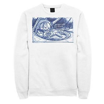 Disney / Pixar's Toy Story Buzz Lightyear Men's "Buckle Up" Sketch Sweatshirt