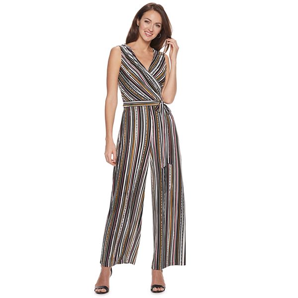 Women's Nina Leonard Print Surplice Jumpsuit