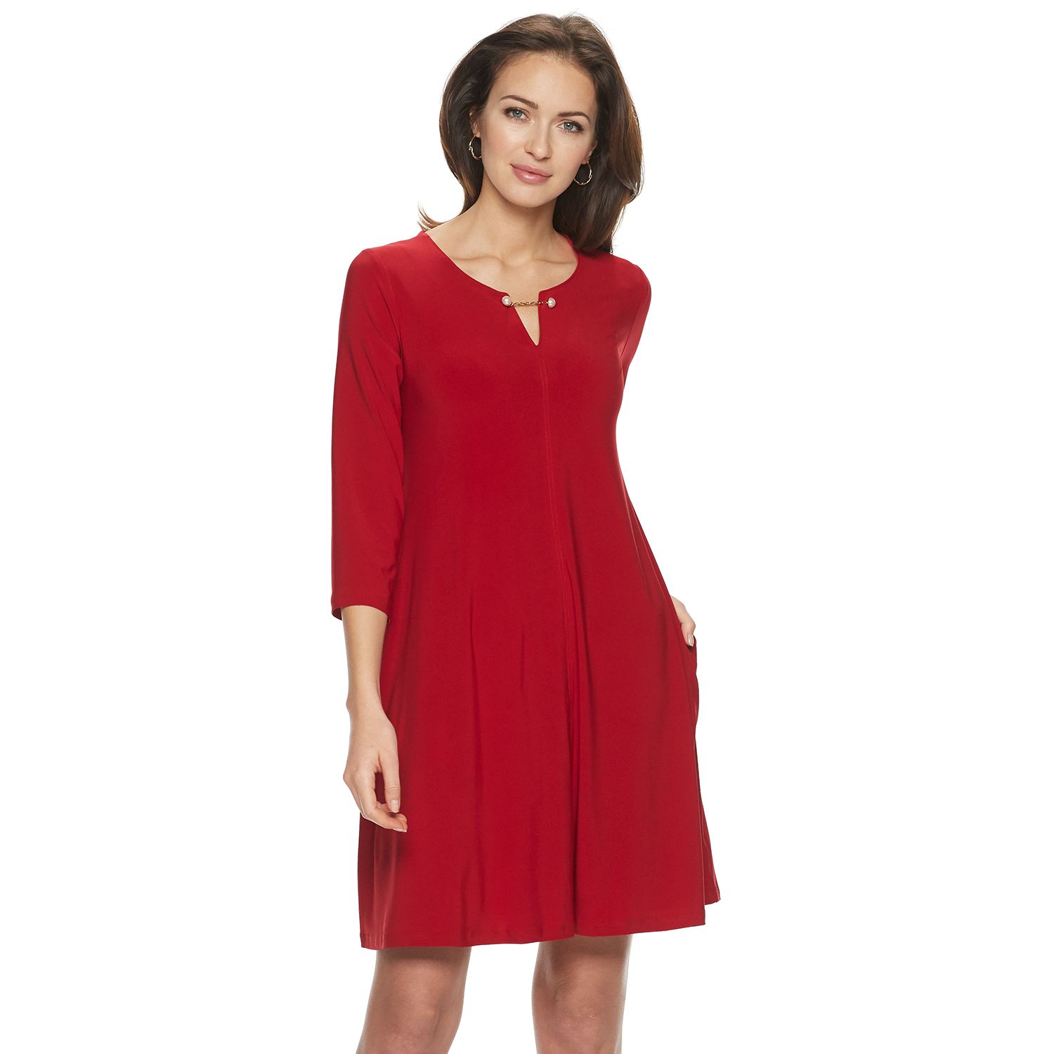 kohls womens red dresses