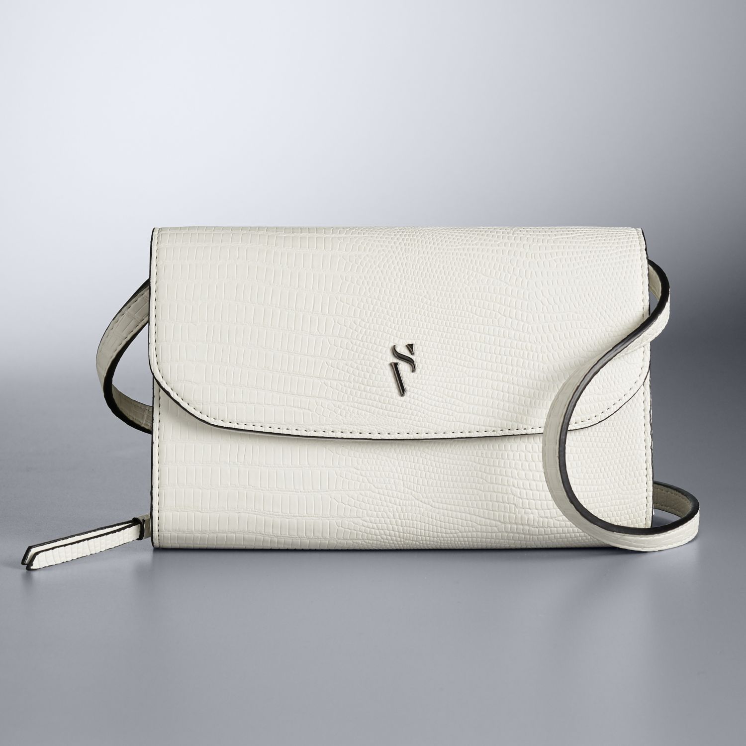 simply vera vera wang signature envelope crossbody bag