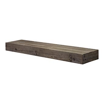 American Art Décor Rustic Wood Floating Wall Shelf