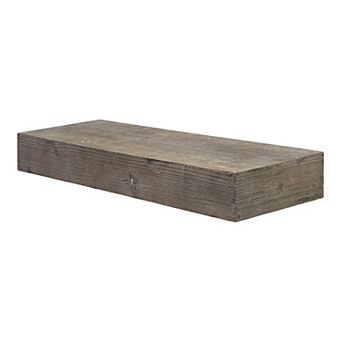 American Art Décor Concepts Rustic Wood Floating Wall Shelf Small