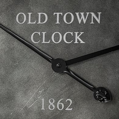 E2 Concepts Old Town Clock 1862 Oversized Hang Clock