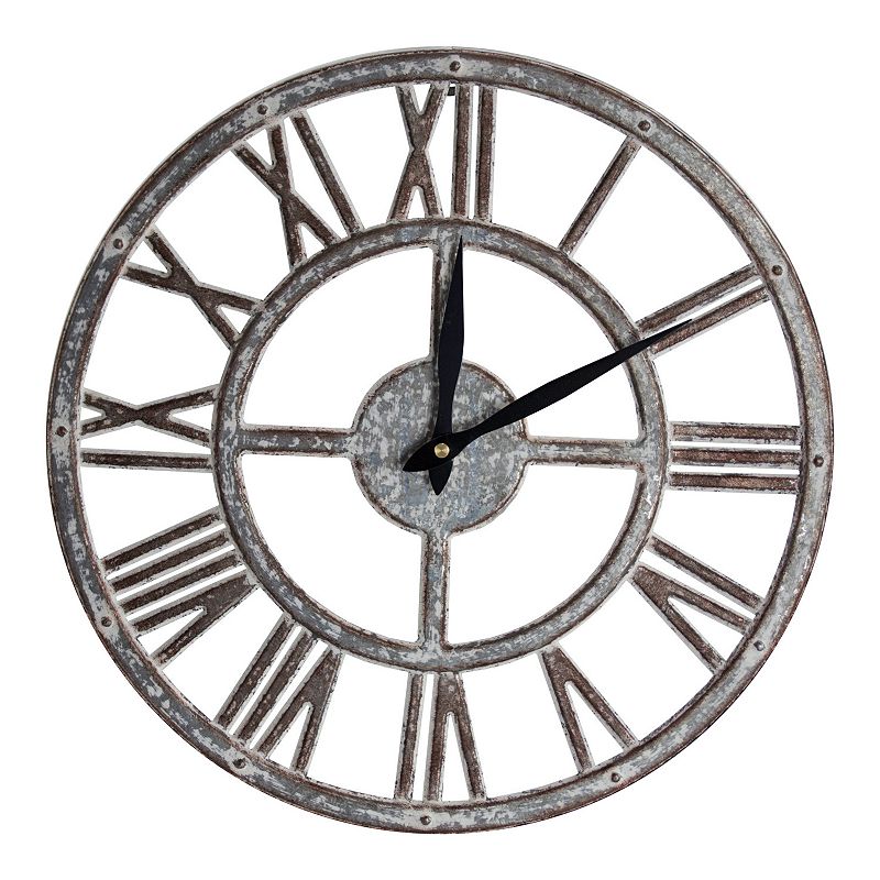 E2 Concepts Metal 15 Wall Clock, Grey