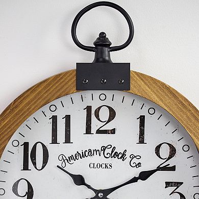 E2 Concepts American Clock Co Pocket Watch Clock