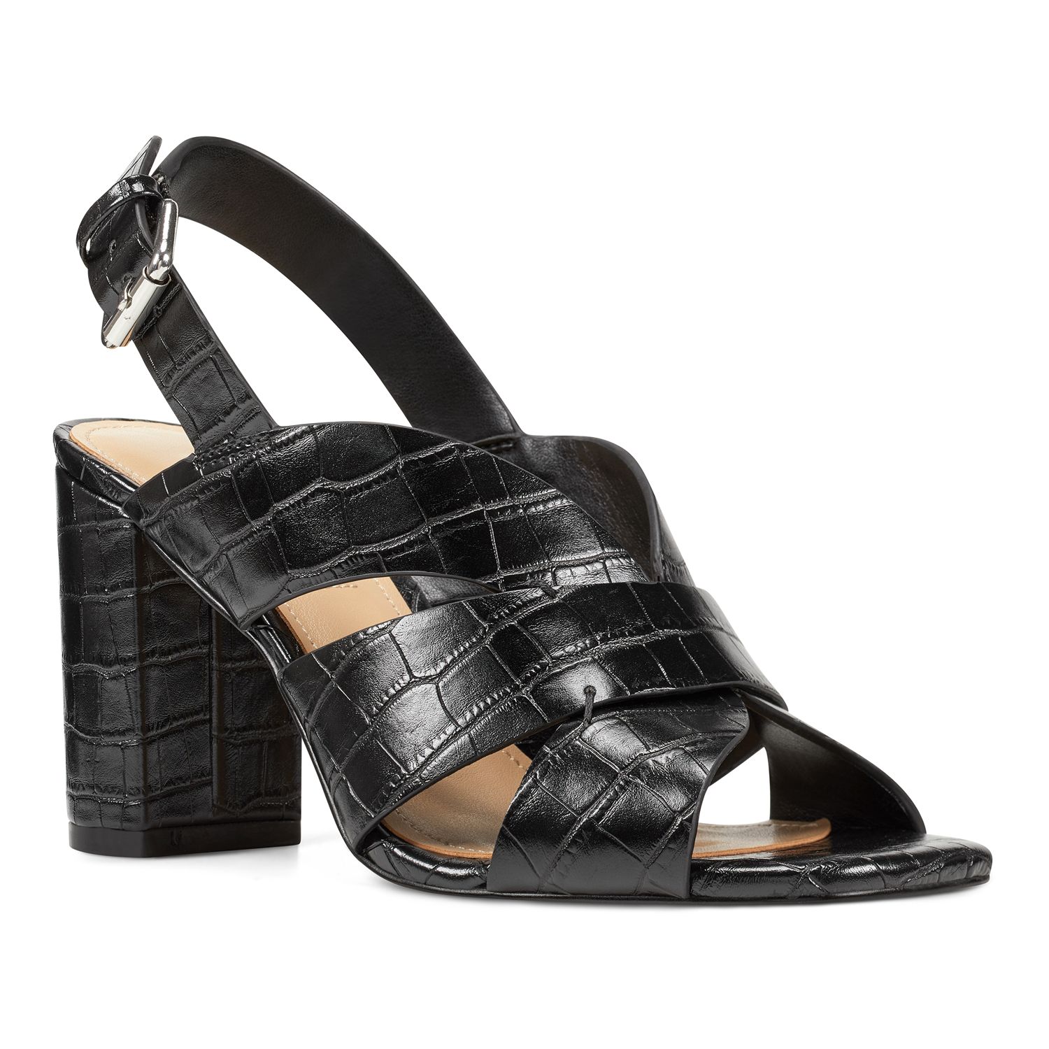 black slingbacks block heel