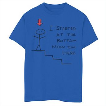 Boys 8-20 Started From The Bottom Of Stairs Graphic Tee