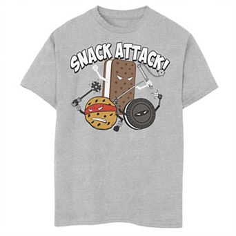 Boys 8-20 Snack Attack Ninja Cartoon Style Graphic Tee