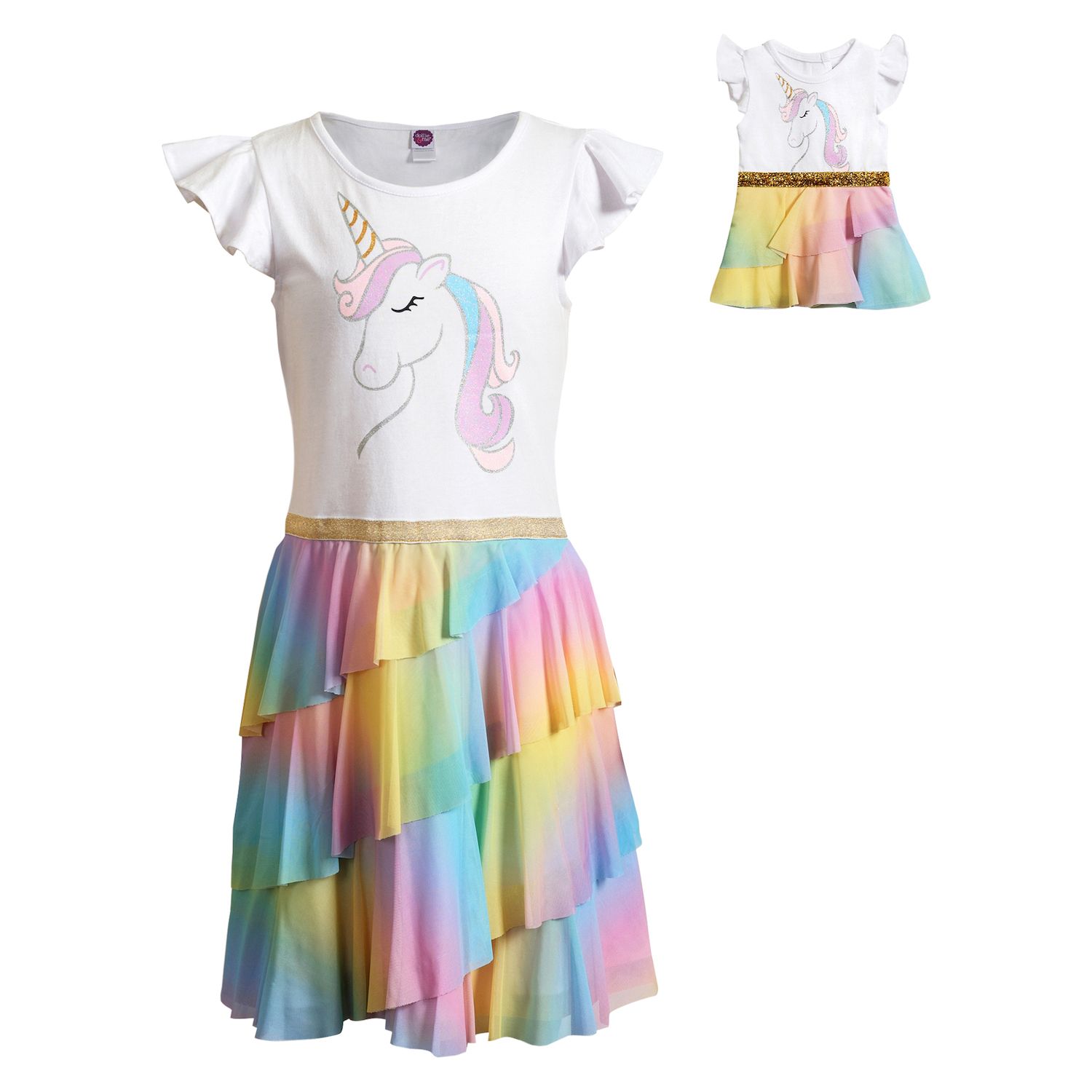 rainbow girls dress