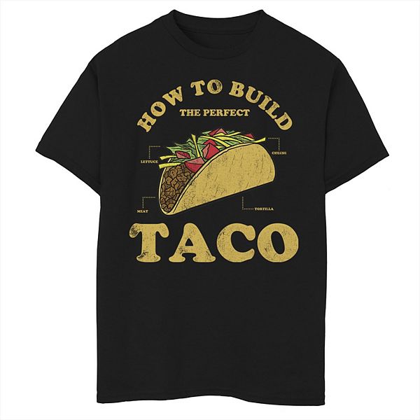 Boys 8-20 How To Build A Taco Graphic Tee