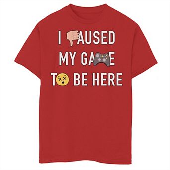 Boys 8-20 Paused My Game Graphic Tee