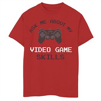 Boys 8-20 Ask About My Skills Graphic Tee