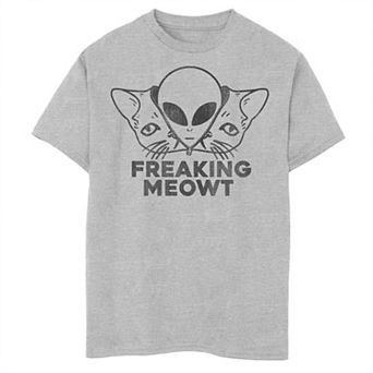 Boys 8-20 Freaking Meowt Alien In Cat Suit Graphic Tee