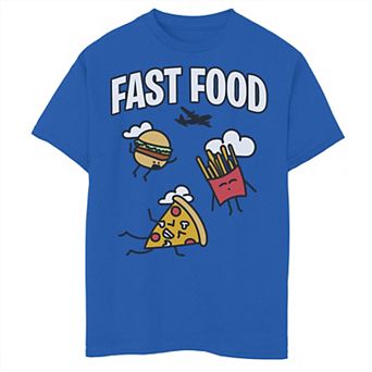 Boys 8-20 Fast Food Sky Diving Graphic Tee