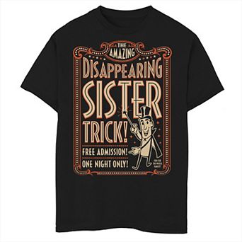 Boys 8-20 Disappearing Sister Trick Poster Graphic Tee