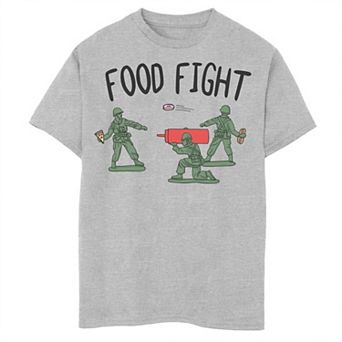 Boys 8-20 Food Fight Army Men Toy Graphic Tee