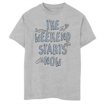 Boys 8-20 Weekend Starts Now Graphic Tee