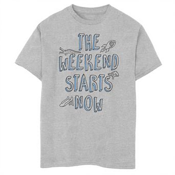 Boys 8-20 Weekend Starts Now Graphic Tee