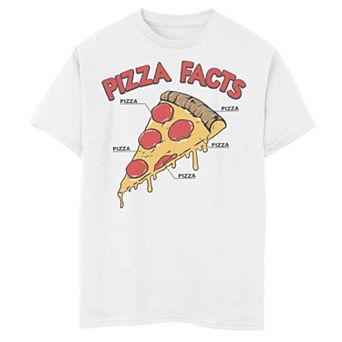 Boys 8-20 Pizza Facts Graphic Tee