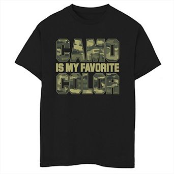 Boys 8-20 Camo Is My Favorite Color Graphic Tee