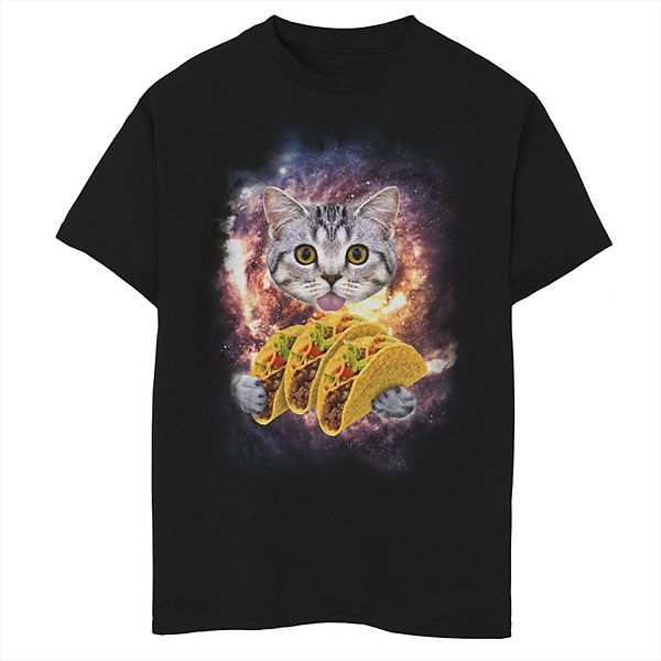 Boys 8-20 Space Cat Tacos Graphic Tee