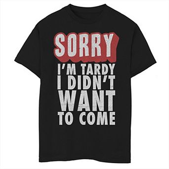 Boys 8-20 Sorry I'm Tardy Graphic Tee