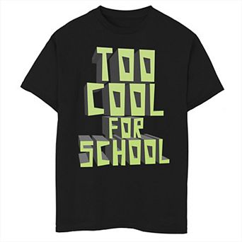 Boys 8-20 Too Cool For School Graphic Tee
