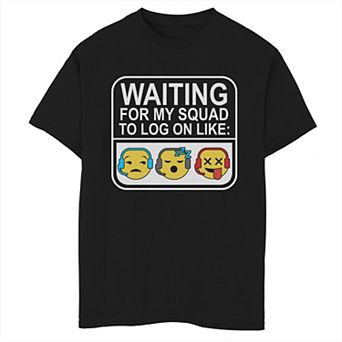 Boys 8-20 Waiting For My Squad Graphic Tee