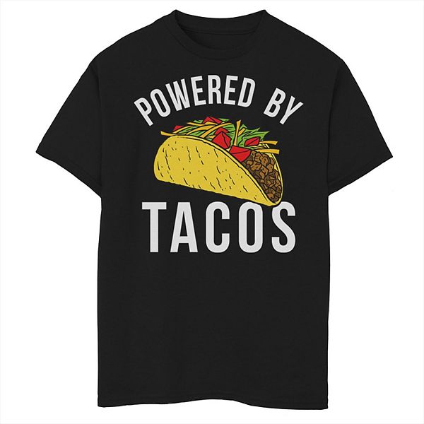 Boys 8-20 Powered By Tacos Graphic Tee