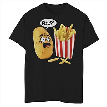 Boys 8-20 Father's Day Is That You Dad Potato Fries Funny Graphic Tee