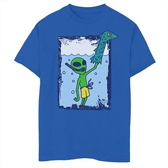 Boys 8-20 Alien Lochness Monster Graphic Tee
