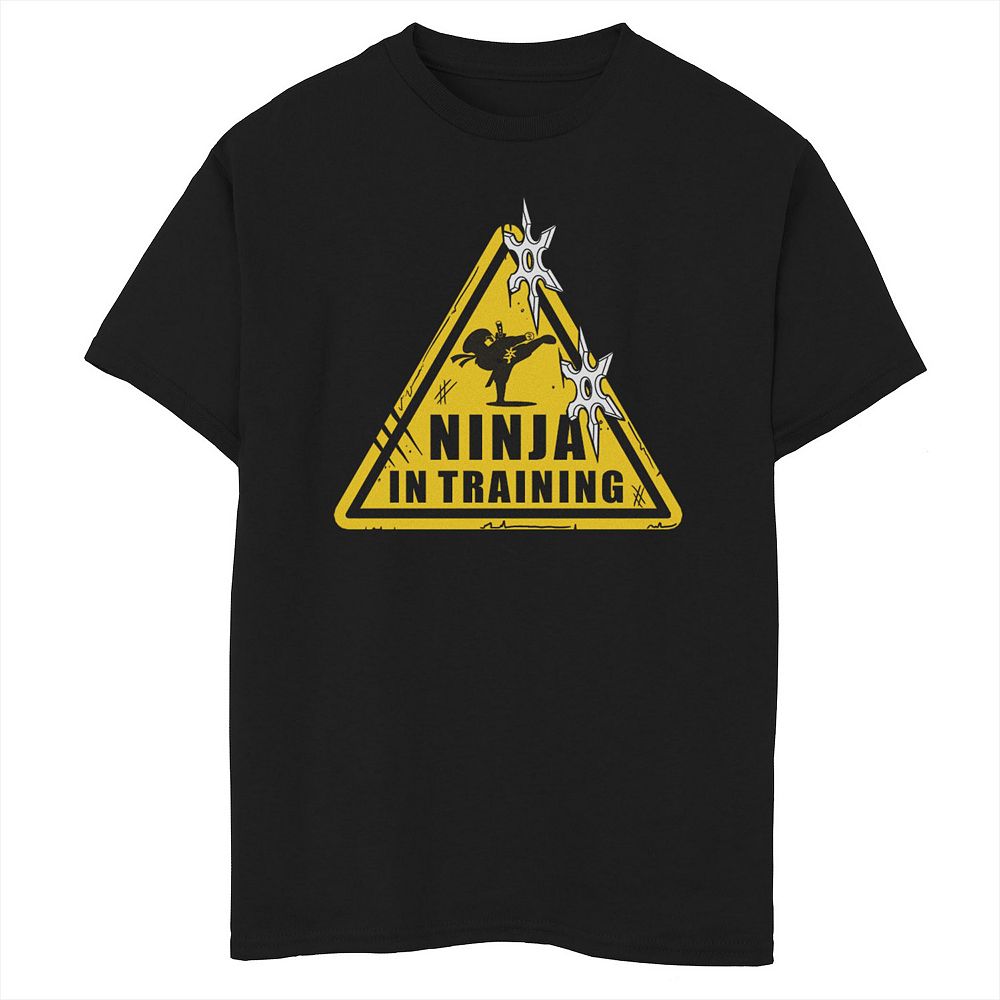 Boys 6-20 Ninja In Training Sign Graphic Tee