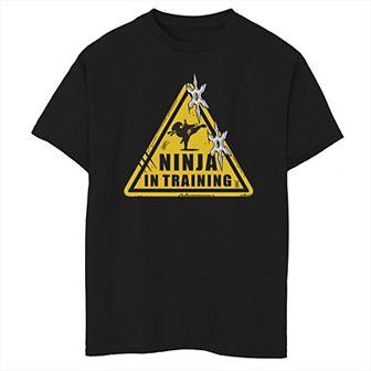 Boys 8-20 Ninja In Training Sign Graphic Tee