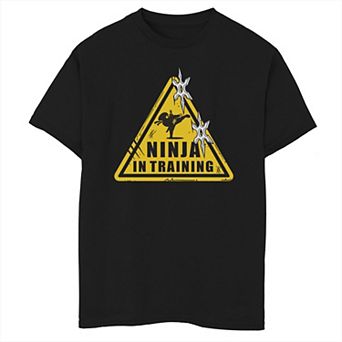 Boys 8-20 Ninja In Training Sign Graphic Tee