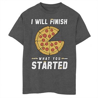 Boys 8-20 Finish What You Started Pizza Graphic Tee