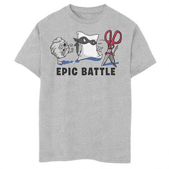 Boys 8-20 Epic Battle Rock Paper Scissors Graphic Tee