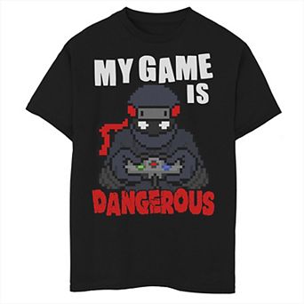Boys 8-20 My Game Is Dangerous Graphic Tee