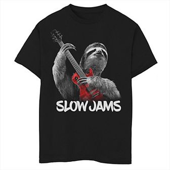 Boys 8-20 Slow Jams Sloth Graphic Tee