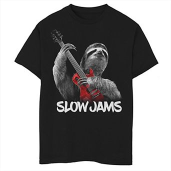 Boys 8-20 Slow Jams Sloth Graphic Tee