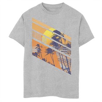 Boys 8-20 Abstract Beach Line Art Graphic Tee