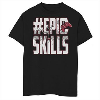 Boys 8-20 Gaming #Epic Skills Graphic Tee