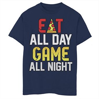 Boys 8-20 Eat All Day Game All Night Graphic Tee